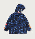 A BATHING APE BAPE KIDS COLOR CAMO SHARK HOODIE JACKET