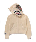 A BATHING APE Ladies' METALLIC CROCHET SHARK FULL ZIP HOODIE