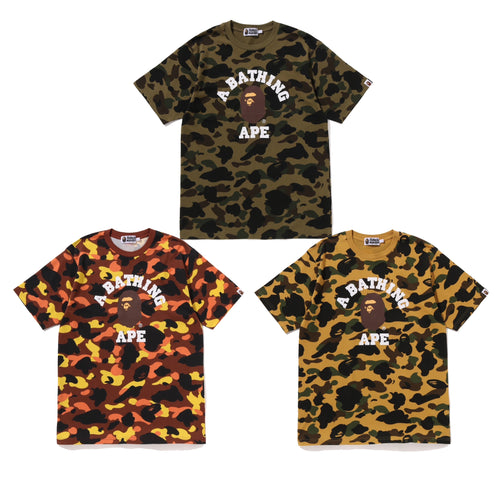 A BATHING APE 1ST CAMO COLLEGE TEE
