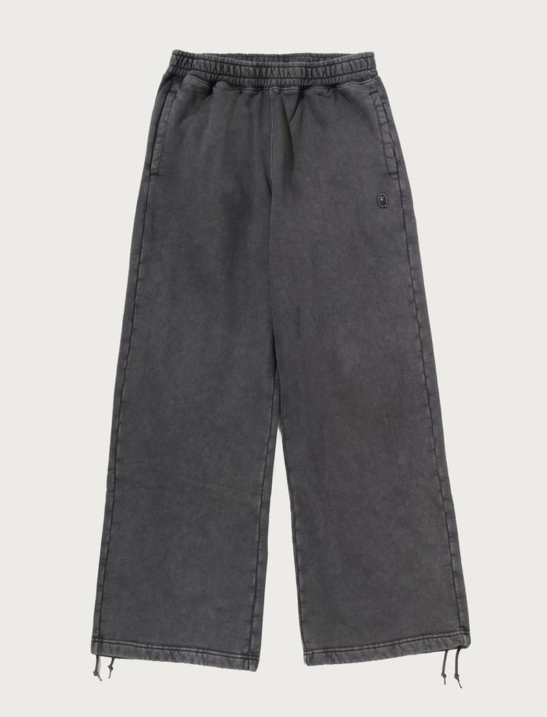 A BATHING APE GARMENT DYED ONE POINT RELAXED FIT SWEAT PANTS