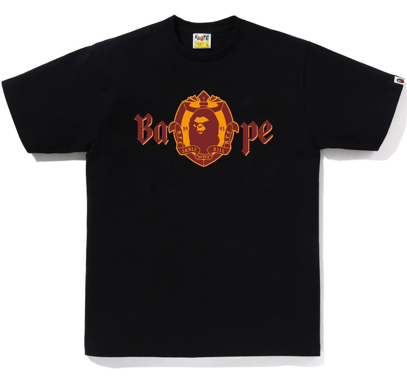 A BATHING APE OLD ENGLISH LOGO TEE