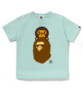 A BATHING APE BAPE KIDS MILO ON APE HEAD TEE