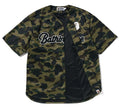 A BATHING APE 1ST CAMO BASEBALL SHIRT
