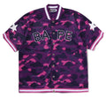A BATHING APE COLOR CAMO MESH WARM UP RELAXED FIT SHIRT