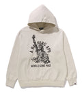 A BATHING APE DESTROY WASHED RELAXED FIT PULLOVER HOODIE