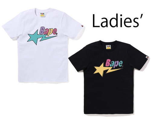 A BATHING APE Ladies' HAND DRAW BAPE STA LOGO TEE