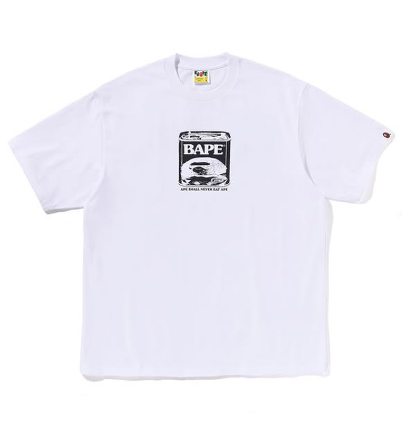 A BATHING APE CAN FOOD BAPE LOGO RELAXED TEE