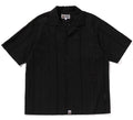A BATHING APE EMBROIDERY OPEN COLLAR SS SHIRT