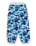 A BATHING APE BAPE KIDS ABC CAMO ONE POINT SWEAT PANTS