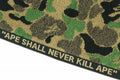 A BATHING APE ABC CAMO WASH TOWEL