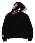 A BATHING APE SHARK FULL ZIP KNIT HOODIE