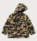A BATHING APE BAPE KIDS 1ST CAMO SHARK SNOWBOARD JACKET