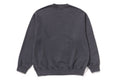A BATHING APE GARMENT DYE ONE POINT RELAXED FIT CREWNECK SWEAT SHIRT