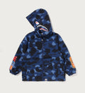 A BATHING APE BAPE KIDS COLOR CAMO SHARK HOODIE JACKET