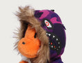 A BATHING APE Ladies' COLOR CAMO BABY MILO FUR PLUSH DOLL BACKPACK