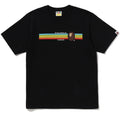 A BATHING APE APE HEAD RAINBOW TEE