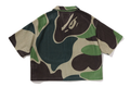 A BATHING APE Ladies' MEGA ABC CAMO OPEN COLLAR SHIRT