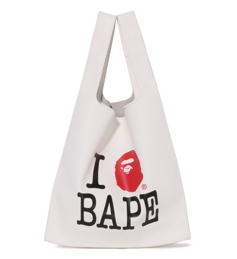 A BATHING APE Ladies' I LOVE BAPE LEATHER BAG