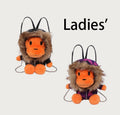 A BATHING APE Ladies' COLOR CAMO BABY MILO FUR PLUSH DOLL BACKPACK