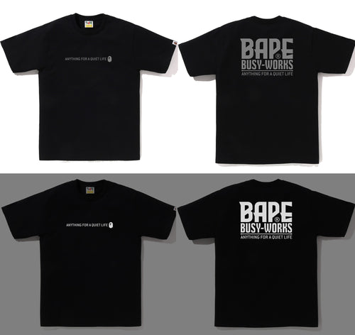 A BATHING APE REFLECTOR INDUSTRIAL LOGO TEE