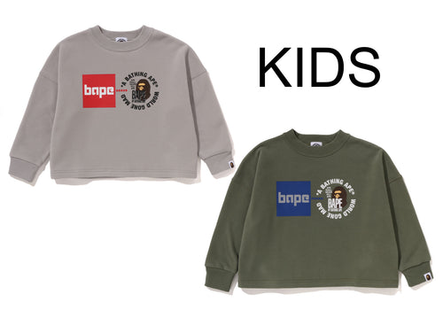 A BATHING APE BAPE KIDS BAPE CREWNECK