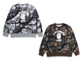 A BATHING APE TREE EDGE CAMO COLLEGE RELAXED FIT CREWNECK SWEAT SHIRT #2