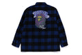 A BATHING APE BLOCK CHECK SHIRT ( RELAXED FIT )