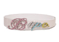 A BATHING APE BAPE LOGO BELT W/ RHINESTONES