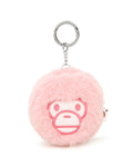 A BATHING APE - BABY MILO STORE BABY MILO PLUSH DOLL HEADPHONE HOLDER KEYCHAIN ( MINI POUCH KEYCHAIN )