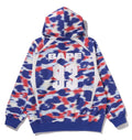 A BATHING APE SREEN CAMO FOOTBALL LOGO RELAXED FIT PULLOVER HOODIE - happyjagabee store