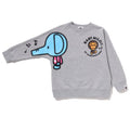 A BATHING APE BAPE KIDS BABY MILO ELEPH CREWNECK SWEATSHIRT