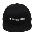 A BATHING APE LOGO PANEL CAP
