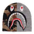 A BATHING APE 1ST CAMO SHARK KNIT CAP