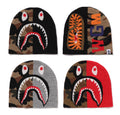 A BATHING APE 1ST CAMO SHARK KNIT CAP