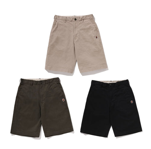 A BATHING APE APE HEAD ONE POINT CHINO SHORTS