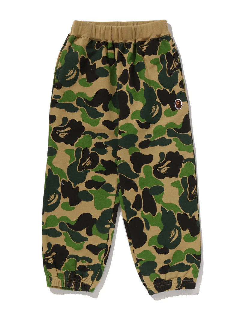 A BATHING APE BAPE KIDS ABC CAMO ONE POINT SWEAT PANTS