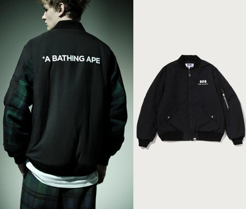 A BATHING APE BAPE x COMME des GARCONS CDG OSAKA Limited BAPE BOMBER JACKET