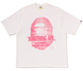 A BATHING APE SPRAY APE HEAD RELAXED FIT TEE