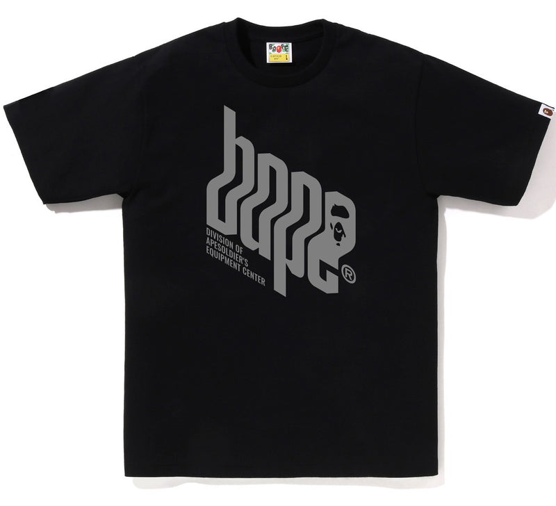 A BATHING APE REFLECTOR EQUIPMENT CENTER LOGO TEE