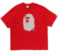 A BATHING APE SPRAY PRINT APE HEAD RELAXED FIT TEE #2