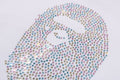 A BATHING APE Ladies' APE HEAD CRYSTAL STONE MINI TEE - happyjagabee store