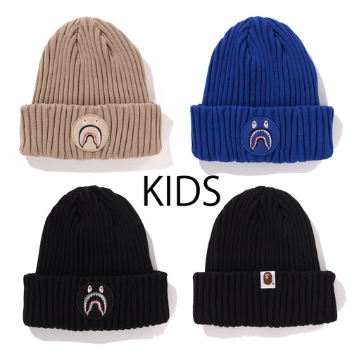 A BATHING APE BAPE KIDS SHARK KNIT CAP