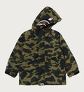 A BATHING APE BAPE KIDS 1ST CAMO SHARK SNOWBOARD JACKET