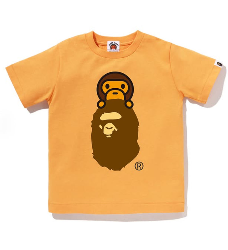 A BATHING APE BAPE KIDS MILO ON APE HEAD TEE