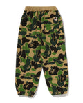 A BATHING APE BAPE KIDS ABC CAMO ONE POINT SWEAT PANTS