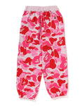 A BATHING APE BAPE KIDS ABC CAMO ONE POINT SWEAT PANTS