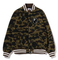 A BATHING APE 1ST CAMO VARSITY JACKET