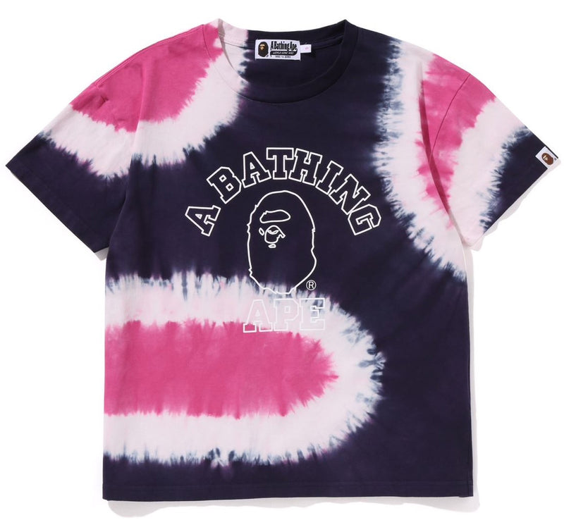 A BATHING APE Ladies' HAND DYE WIDE TEE