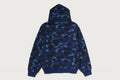 A BATHING APE COLOR CAMO HEAVY WASHED CROPPED FIT ZIP HOODIE