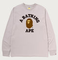 A BATHING APE COLLEGE L/S TEE